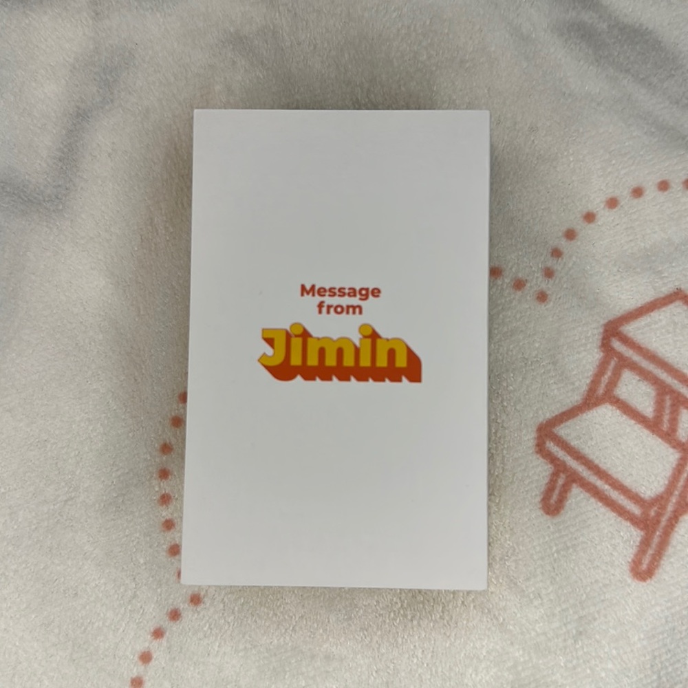 BTS Jimin Butter Album Message Card